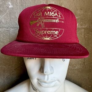 burgundy SUPREME/STARTER hat. Colt m16. 2014 spring/summer collection